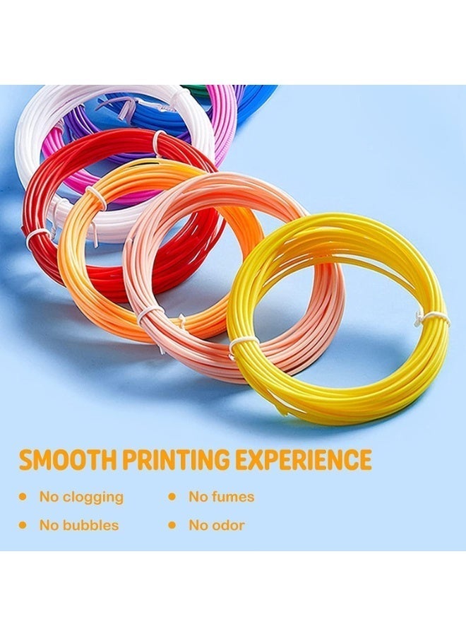 ChicAbode 3D Pen Filament Refill ABS, 1.75mm, 20 Random Colors (5 Meters Total), Non-Toxic and Safe 3D Printing Material, Compatible with Most 3D Pens, Smooth Flow, Great for Kids, DIY, and Art Projects - Image 3